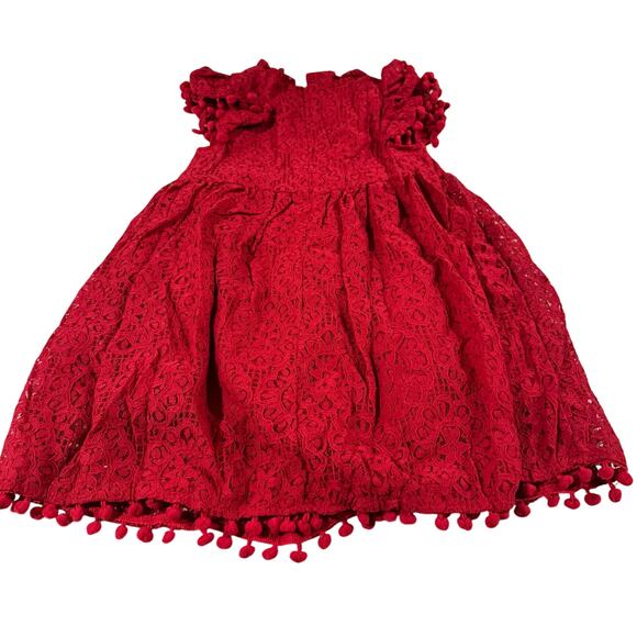 2Bunnies Toddler Girl 5T Red Formal Dress NWT - Picture 3 of 5